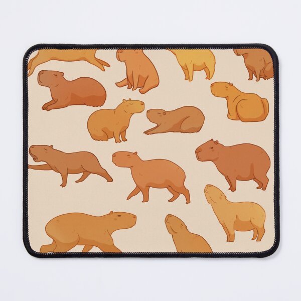 Item preview, Cartoon Capybaras the largest rodents in adorable poses designed and sold by Maysoulrose.