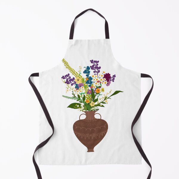 Item preview, Wildflowers in Brown Vase designed and sold by blejsart.