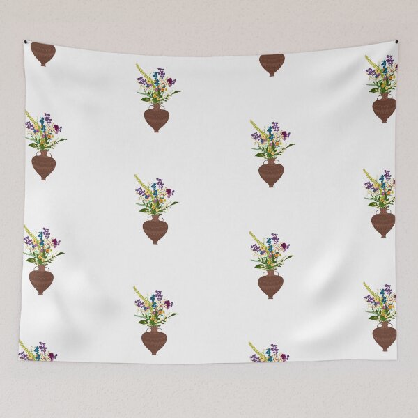 Item preview, Wildflowers in Brown Vase designed and sold by blejsart.