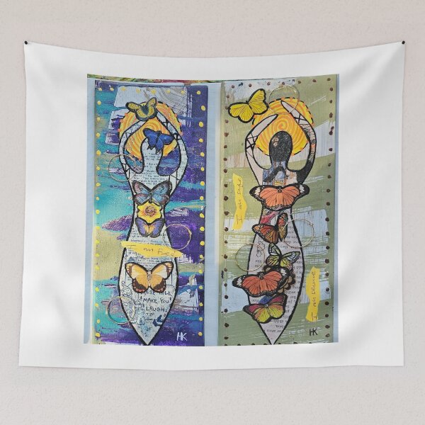 Item preview, Butterfly Goddess Sisters by Harriette Knight designed and sold by harrietteknight.