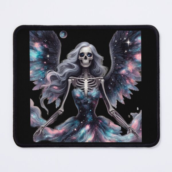 Item preview, Galaxy Angel Skeleton Queen Gothic Cosmic Art designed and sold by LujziWorld.