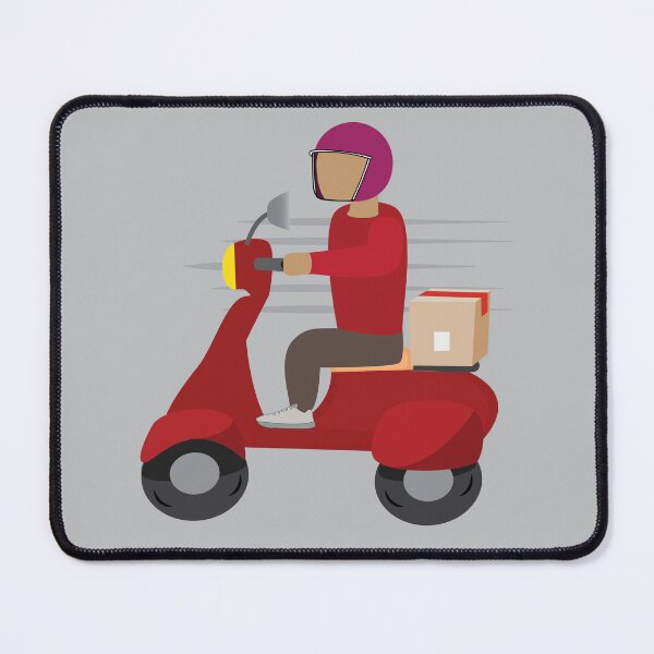 Item preview, Delivery Person Driving a Scooter designed and sold by ROSE ANN BANILAR.