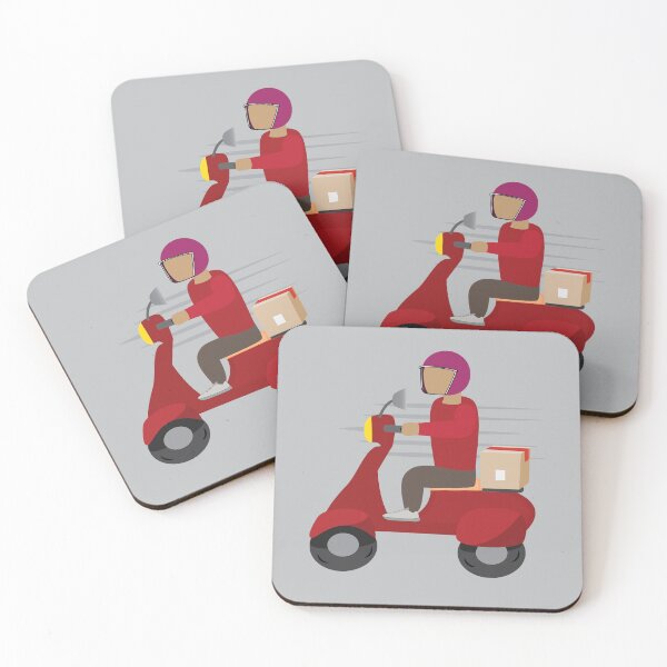 Item preview, Delivery Person Driving a Scooter designed and sold by ROSE ANN BANILAR.