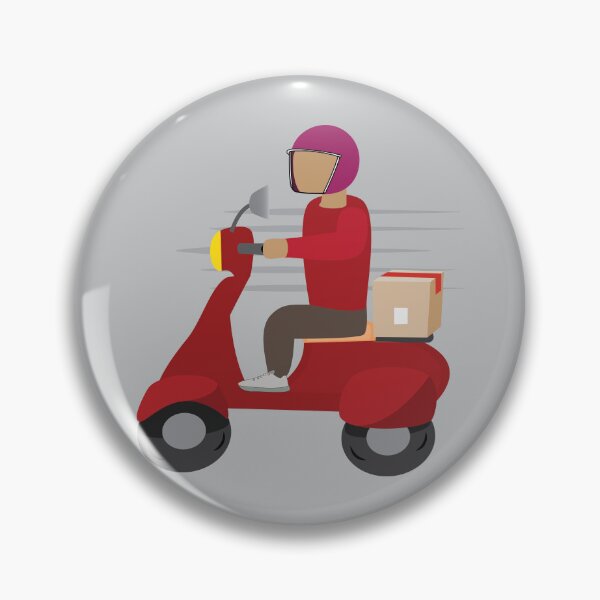 Item preview, Delivery Person Driving a Scooter designed and sold by ROSE ANN BANILAR.