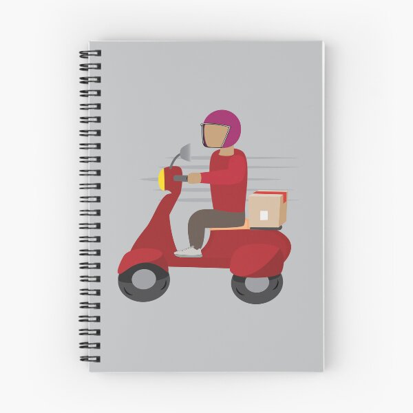Item preview, Delivery Person Driving a Scooter designed and sold by ROSE ANN BANILAR.