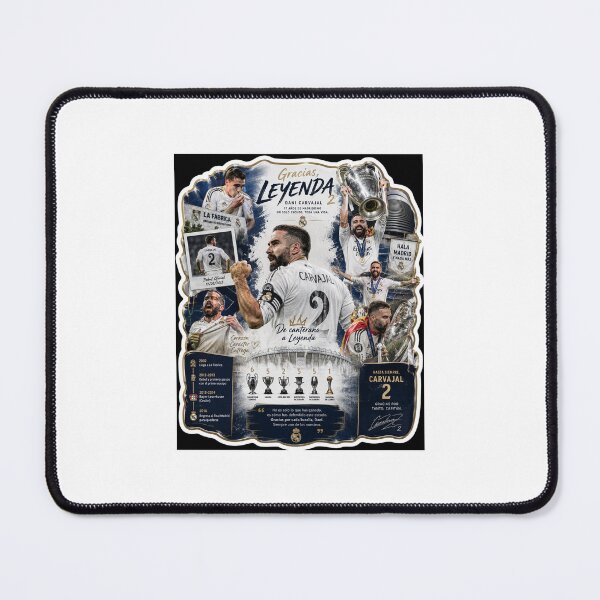Item preview, Dani Carvajal Real Madrid Legend Sticker | Football Tribute Collage designed and sold by StickerooCoo.