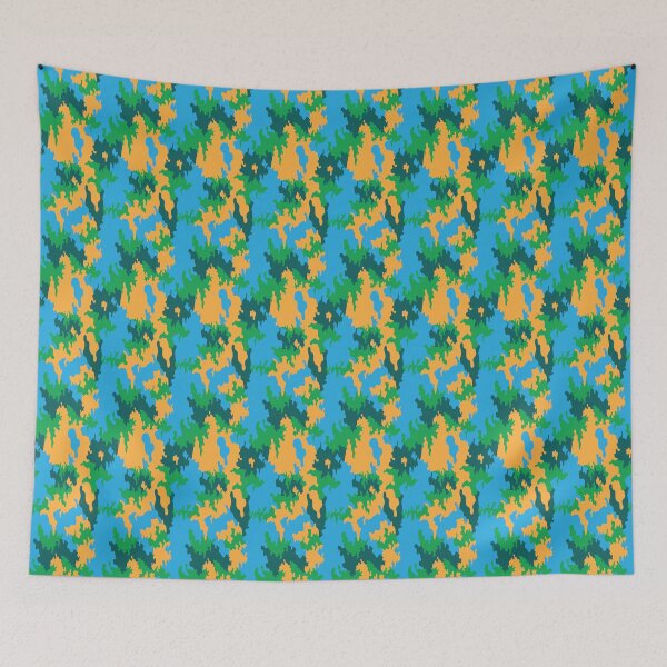 Item preview, BLUE, GREENS, YELLOW MULTI-BRIGHT COLORS URBAN CAMO- MULTI USE designed and sold by V3GFX.