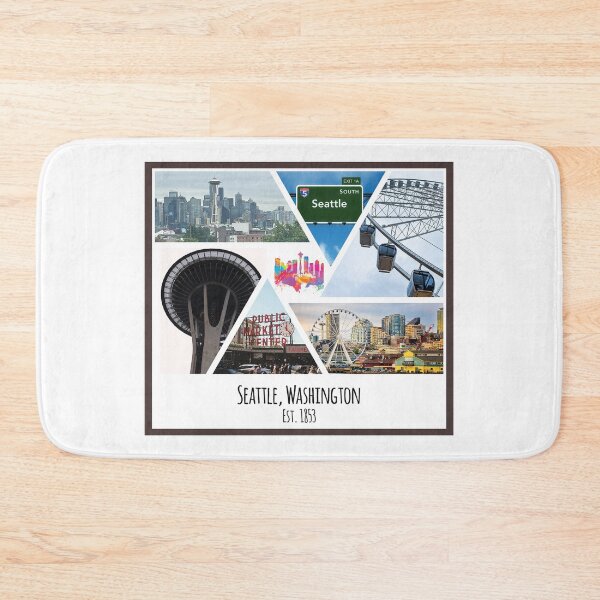 Item preview, Seattle Washington collage of images designed and sold by SmyrnaBuffalo.