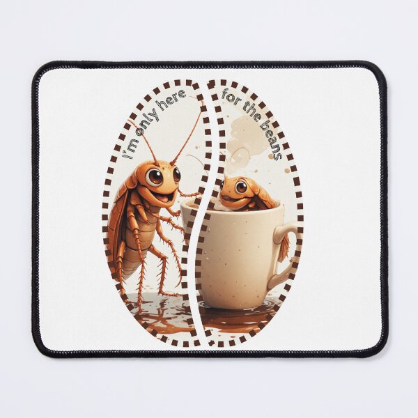 Item preview, I'm Only Here For The Beans Funny Roach Coffee designed and sold by dcohea.