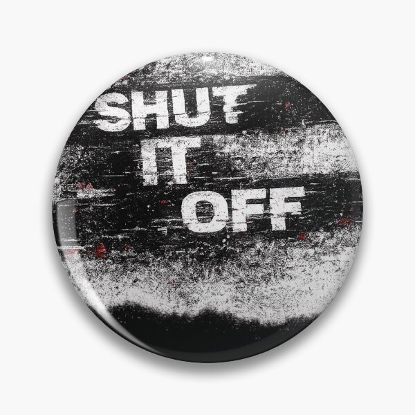 Item preview, SHUT IT OFF – overwhelming psychological typography design designed and sold by VertigoState.