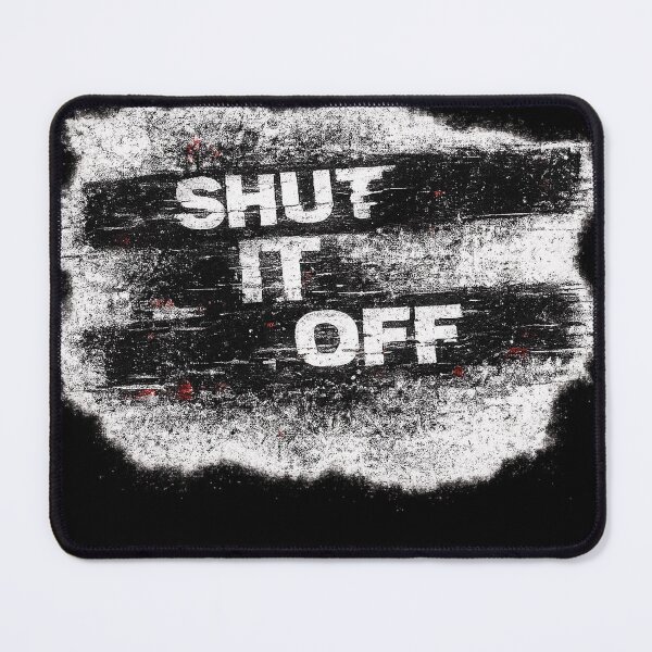 Item preview, SHUT IT OFF – overwhelming psychological typography design designed and sold by VertigoState.