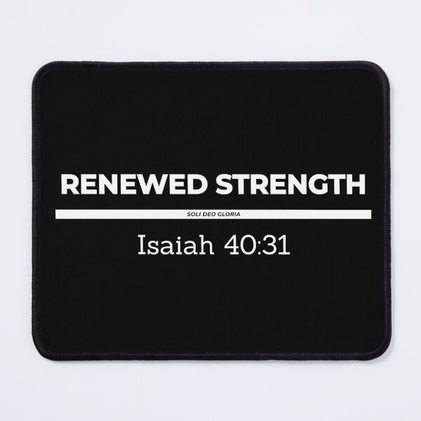 Item preview, Renewed Strength Isaiah 40:31 Bible Verse Christian Design designed and sold by Ken Chung.