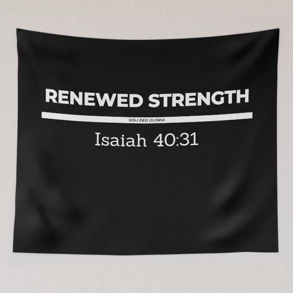 Item preview, Renewed Strength Isaiah 40:31 Bible Verse Christian Design designed and sold by Ken Chung.
