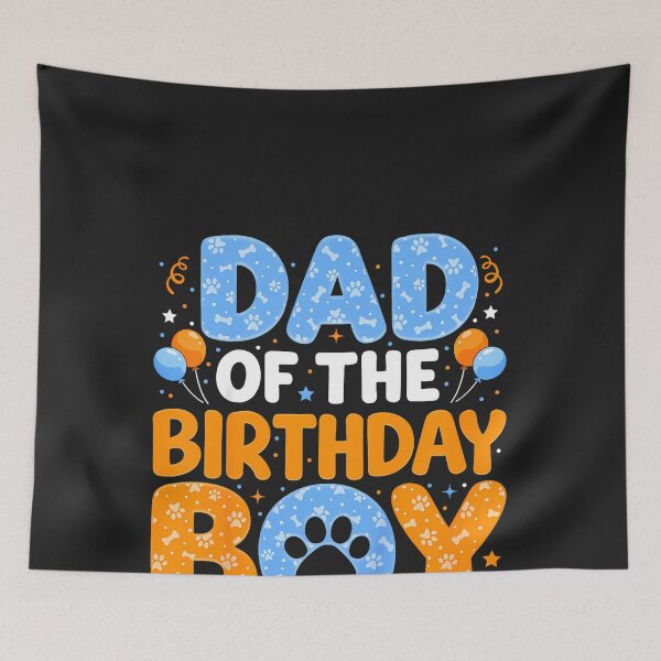 Item preview, Dad of The Birthday Boy Dog Paw Family Matching Bday Party designed and sold by CriseldaBruning.