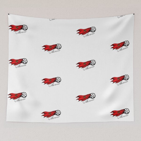 Item preview, Morocco Football Flag Cape - Moroccan Soccer Ball Design designed and sold by positivitymed.