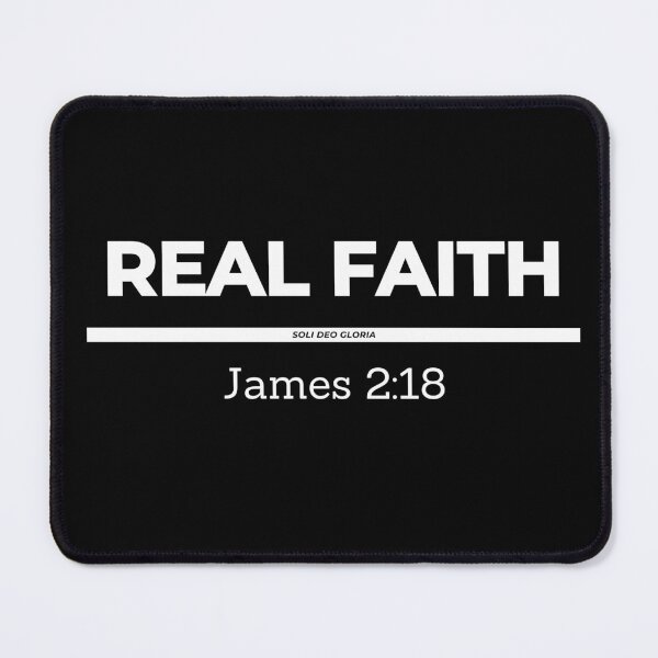Item preview, Real Faith James 2:18 Bible Verse Christian Design designed and sold by Ken Chung.