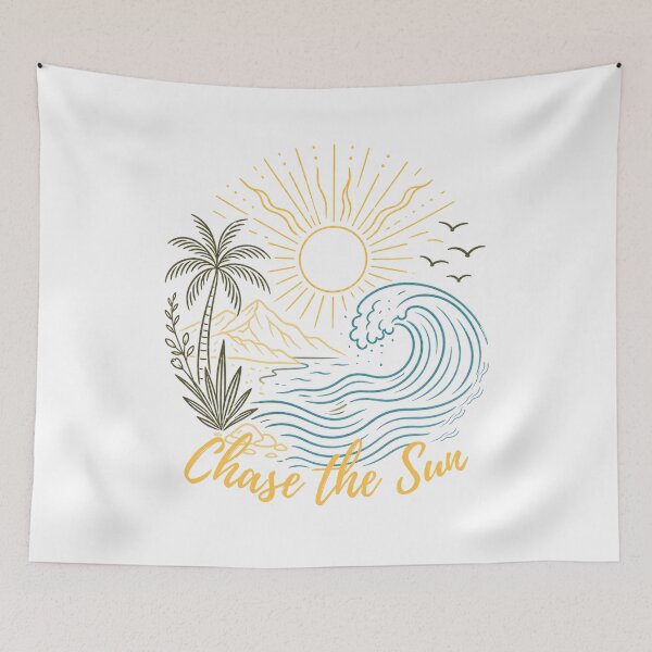 Item preview, Boho Sun and Sea Ocean Wave Design designed and sold by VibranPalette.