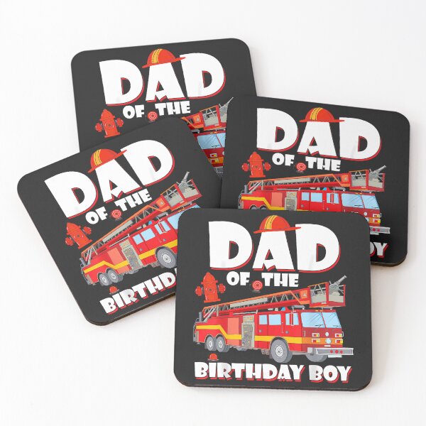 Item preview, Dad of The Birthday Boy Fire Truck Firefighter Daddy designed and sold by CriseldaBruning.