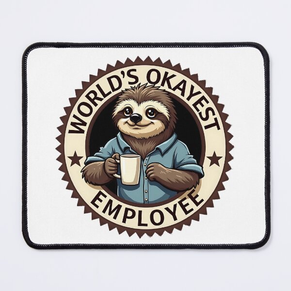 Item preview, World’s Okayest Employee designed and sold by AfriForma.