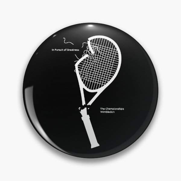 Item preview, The Champion Wimbledon - InPursuit of Greatness - Broken Tennis Racket Vintage (white) designed and sold by ZERO-MIND.