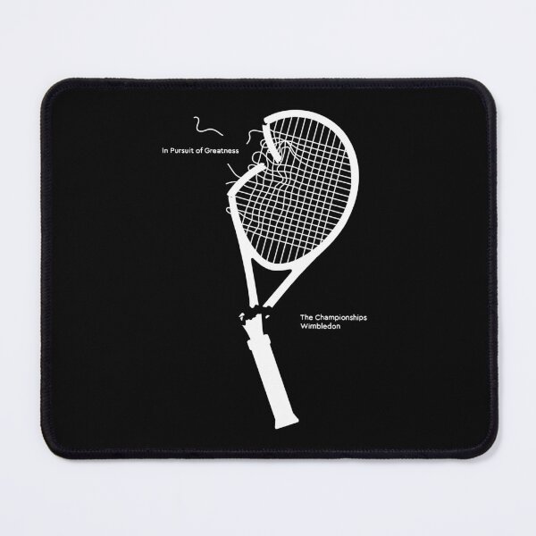 Item preview, The Champion Wimbledon - InPursuit of Greatness - Broken Tennis Racket Vintage (white) designed and sold by ZERO-MIND.