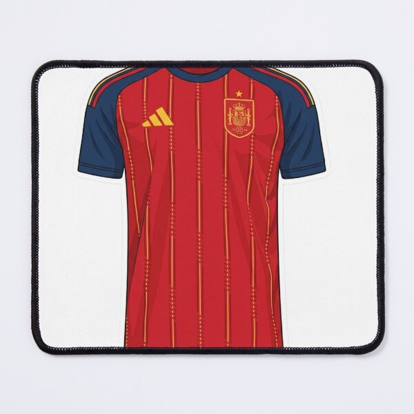 Item preview, Spain National Team Red Soccer Jersey designed and sold by rissershop.