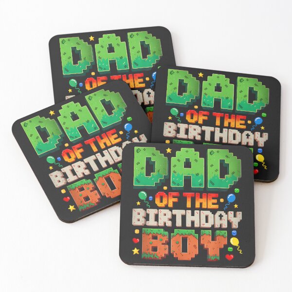 Item preview, Dad of The Birthday Boy Gaming Game Pixel Birthday Party designed and sold by CriseldaBruning.