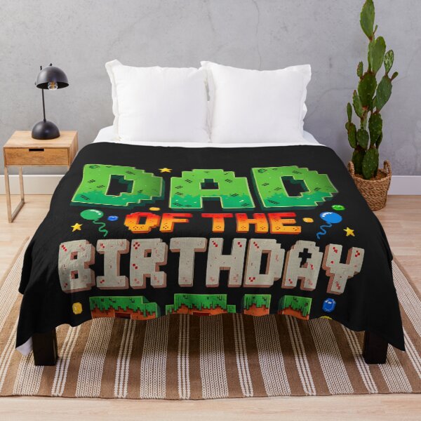 Item preview, Dad of The Birthday Boy Gaming Game Pixel Birthday Party designed and sold by CriseldaBruning.
