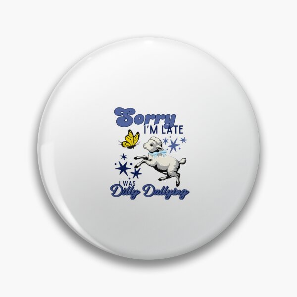 Item preview, Sorry I’m late I was dilly dallying, denim blue vintage lamb designed and sold by Phillipsalexan.