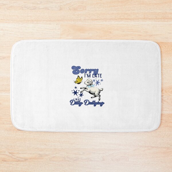 Item preview, Sorry I’m late I was dilly dallying, denim blue vintage lamb designed and sold by Phillipsalexan.