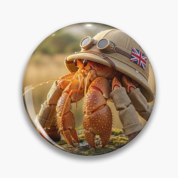 Item preview, British Hermit Crab on Safari designed and sold by Tridentulus.