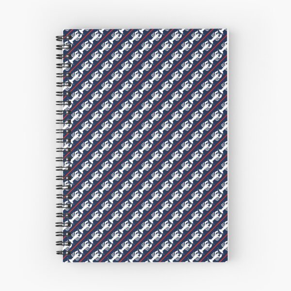 Item preview, Coastal Lobsters and Stripes Diagonal Pattern in Nautical Navy Blue White Red designed and sold by kierkegaard.