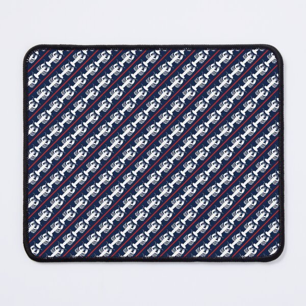 Item preview, Coastal Lobsters and Stripes Diagonal Pattern in Nautical Navy Blue White Red designed and sold by kierkegaard.