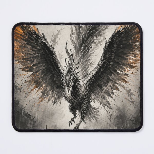 Item preview, Phoenix Fenghuang Ink Wall Art designed and sold by oddpawstudio.