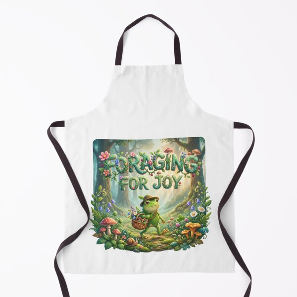 Item preview, Foraging For Joy Cottagecore Frog Mushroom Art designed and sold by pradeepvisuals.