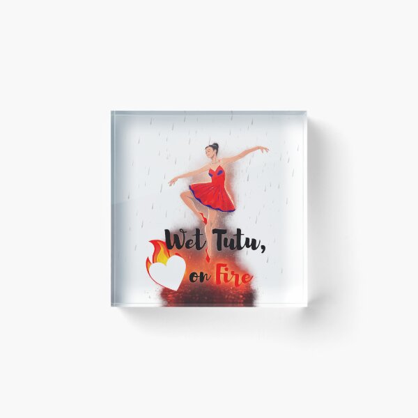 Item preview, Wet Tutu On Fire – Rain Ballet Aesthetic Graphic Design designed and sold by DOJA ⭐⭐⭐⭐⭐.