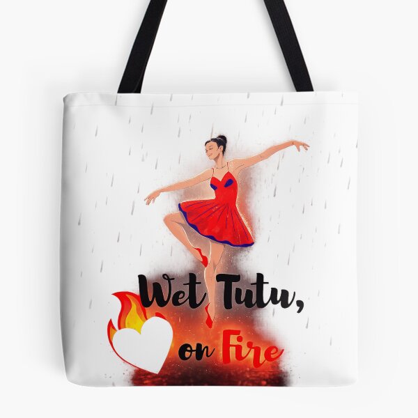 Item preview, Wet Tutu On Fire – Rain Ballet Aesthetic Graphic Design designed and sold by DOJA ⭐⭐⭐⭐⭐.
