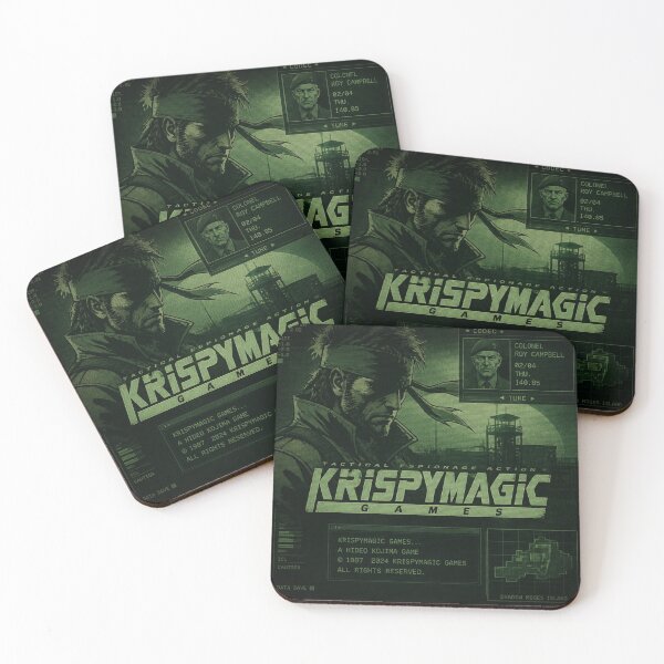Aperçu de l'œuvre Logo de KrispyMagicGames inspiré de Metal Gear Solid créée et vendue par Krispymagic merch.