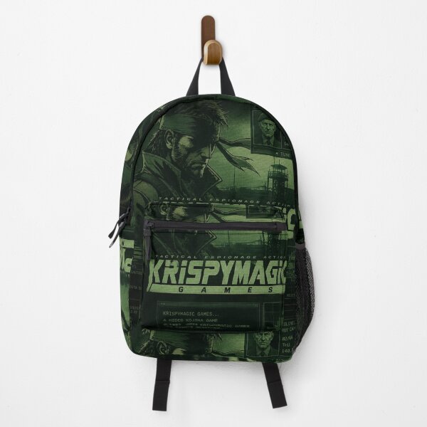 Item preview, Metal Gear Solid inspired KrispyMagicGames logo designed and sold by Krispymagic merch.