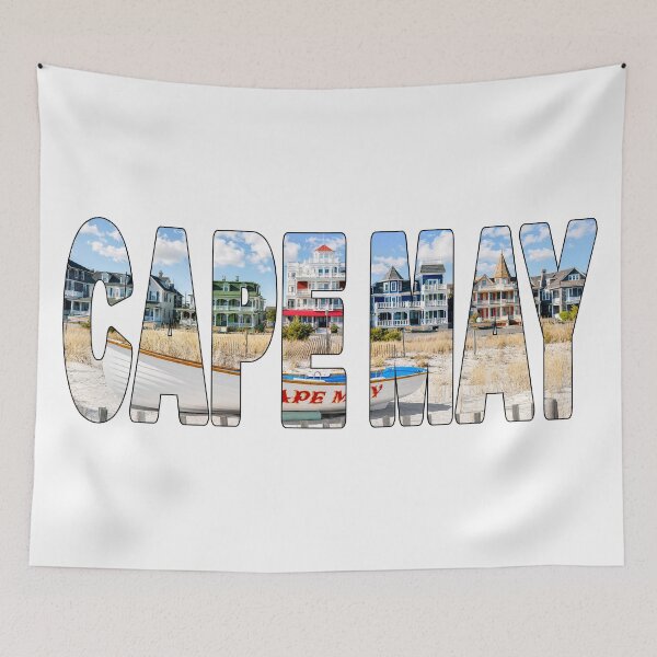 Item preview, CAPE MAY - New Jersey Delaware Bay Beach Boat and Victorian Houses designed and sold by Adam Gormley.