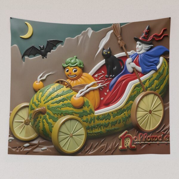 Item preview, Vintage Halloween Greeting designed and sold by Vicky Brago-Mitchell®.