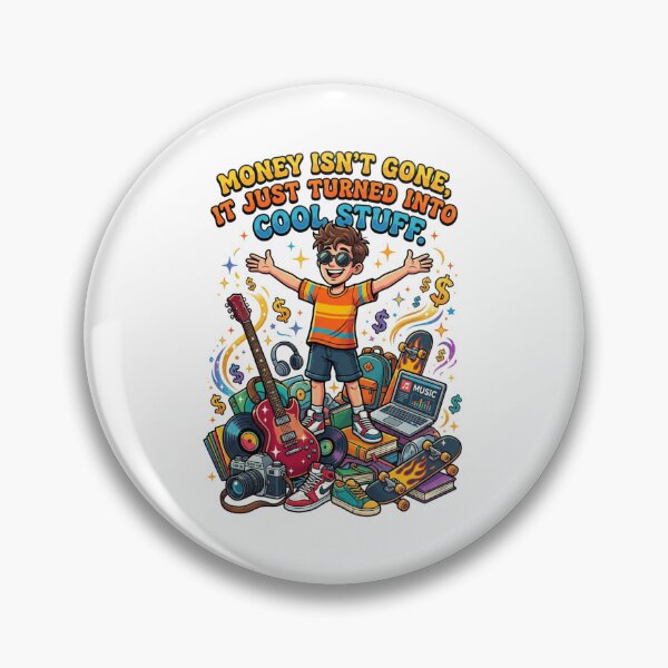 Item preview, Money Isnt Gone It Just Turned Into Cool Stuff Retro Cartoon designed and sold by TaiwanMemory.