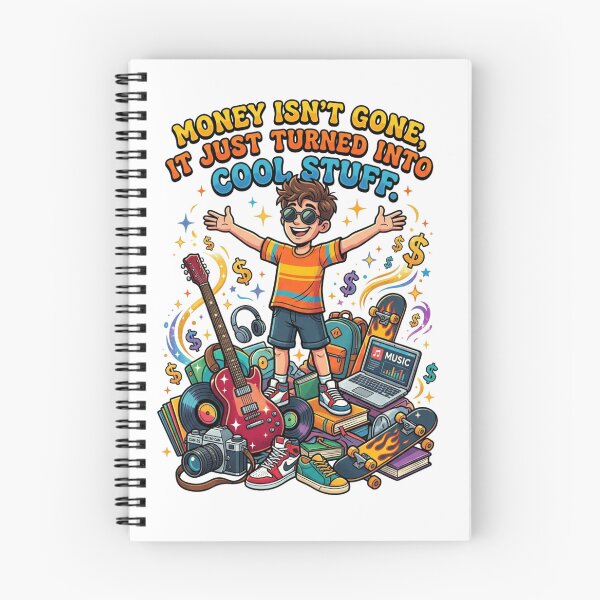 Item preview, Money Isnt Gone It Just Turned Into Cool Stuff Retro Cartoon designed and sold by TaiwanMemory.