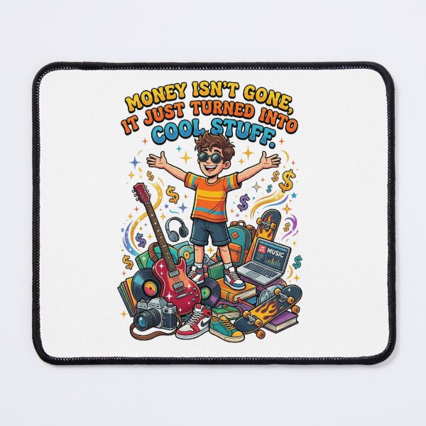 Item preview, Money Isnt Gone It Just Turned Into Cool Stuff Retro Cartoon designed and sold by TaiwanMemory.