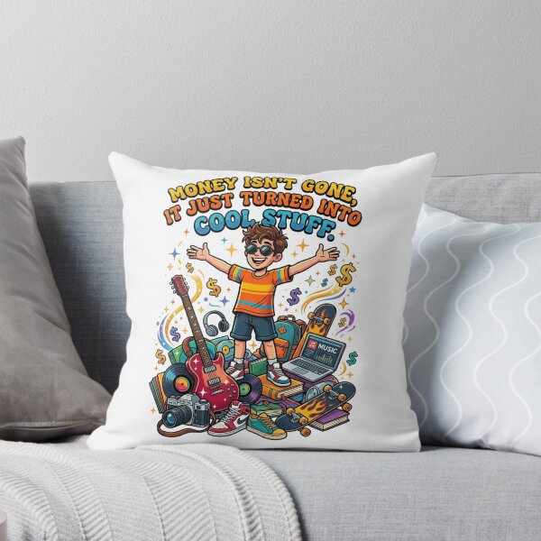 Item preview, Money Isnt Gone It Just Turned Into Cool Stuff Retro Cartoon designed and sold by TaiwanMemory.