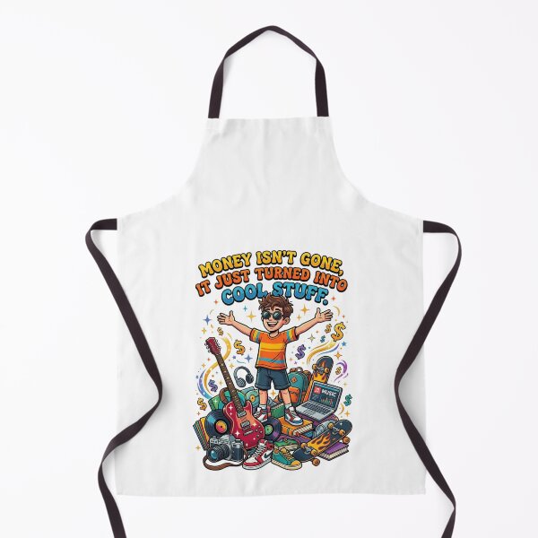 Item preview, Money Isnt Gone It Just Turned Into Cool Stuff Retro Cartoon designed and sold by TaiwanMemory.
