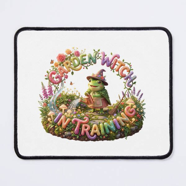 Item preview, Garden Witch In Training Cottagecore Frog Apron designed and sold by pradeepvisuals.