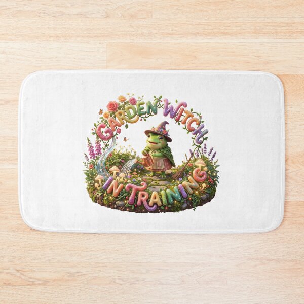 Item preview, Garden Witch In Training Cottagecore Frog Apron designed and sold by pradeepvisuals.