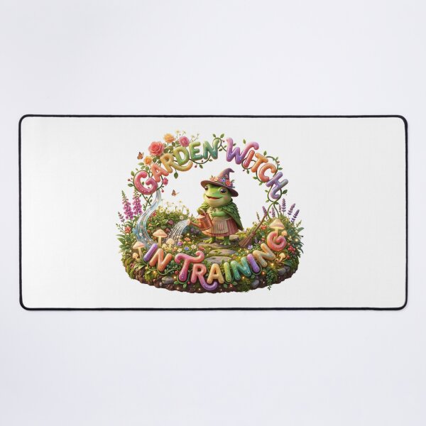 Item preview, Garden Witch In Training Cottagecore Frog Apron designed and sold by pradeepvisuals.