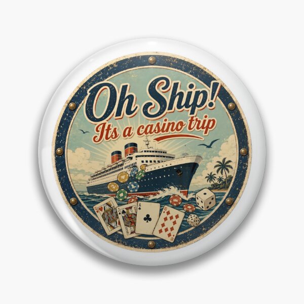 Item preview, Oh Ship It’s a Casino Trip Retro Cruise Ship Design designed and sold by HungarianSailor.